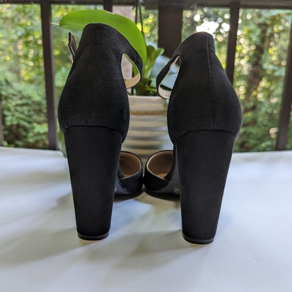 DREAM PAIRS Coco Pointed Toe High Heels Pumps in Black Suede Size 8.5 NWOT - Picture 5 of 8